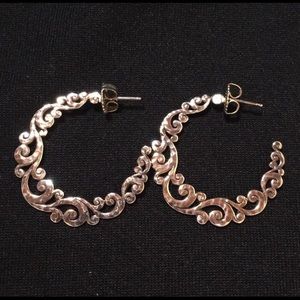 ISO Lois Hill Open Scroll Hoop Earrings!